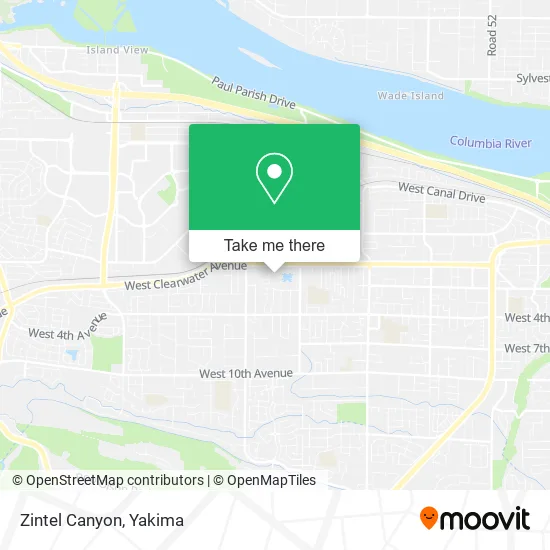 Mapa de Zintel Canyon