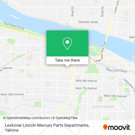Mapa de Leskovar Lincoln Mercury Parts Departments