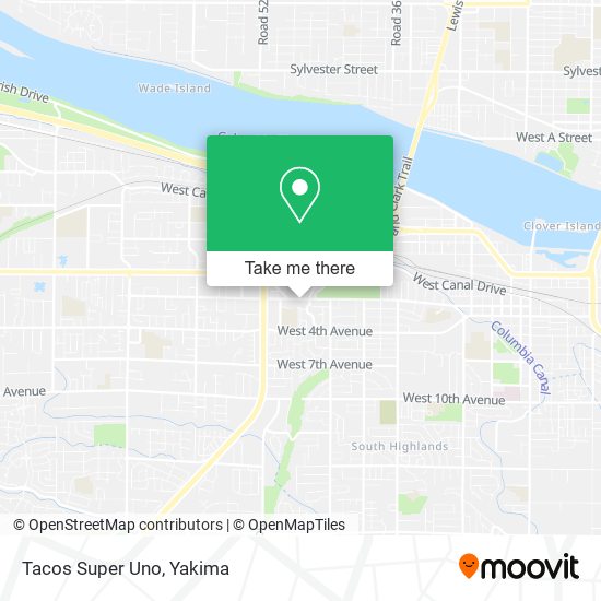 Mapa de Tacos Super Uno