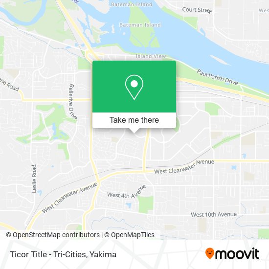 Ticor Title - Tri-Cities map