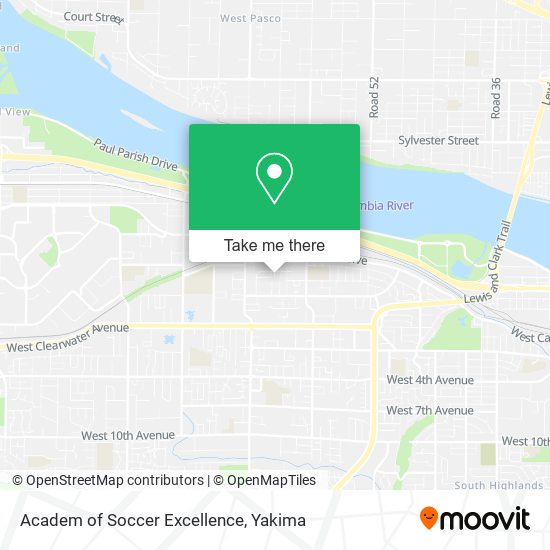 Mapa de Academ of Soccer Excellence