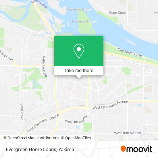 Evergreen Home Loans map