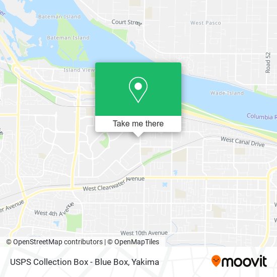 USPS Collection Box - Blue Box map