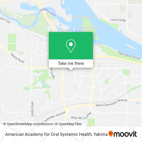 Mapa de American Academy for Oral Systemic Health