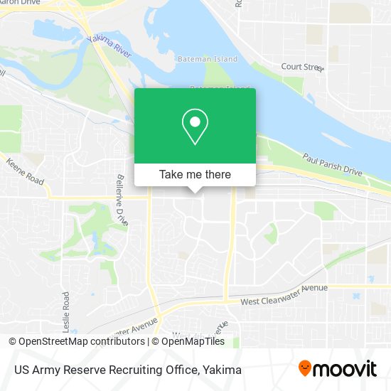 US Army Reserve Recruiting Office map