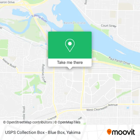 USPS Collection Box - Blue Box map