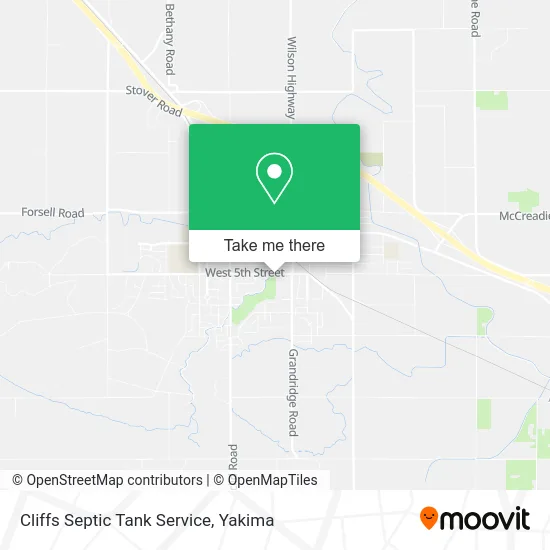 Cliffs Septic Tank Service map