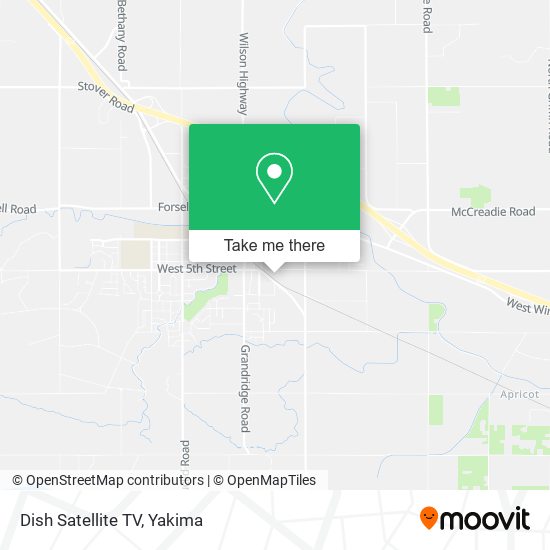 Mapa de Dish Satellite TV
