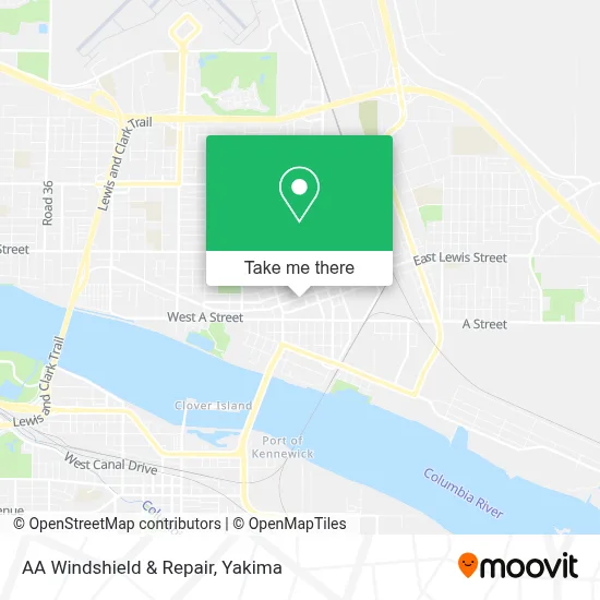 AA Windshield & Repair map