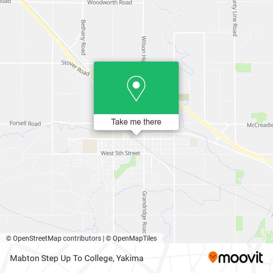 Mabton Step Up To College map