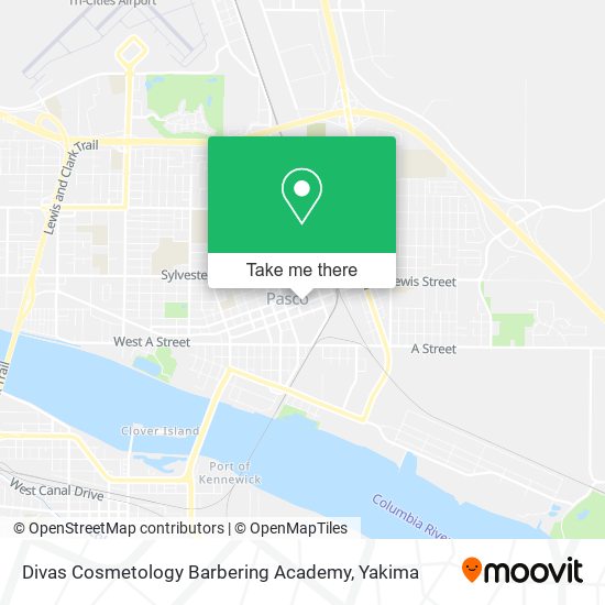 Mapa de Divas Cosmetology Barbering Academy