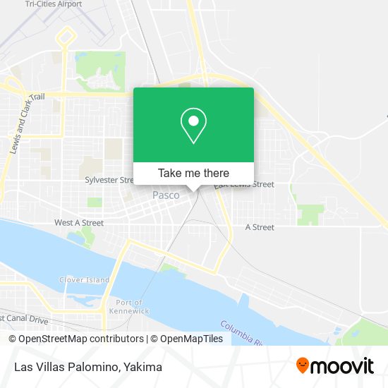 Las Villas Palomino map