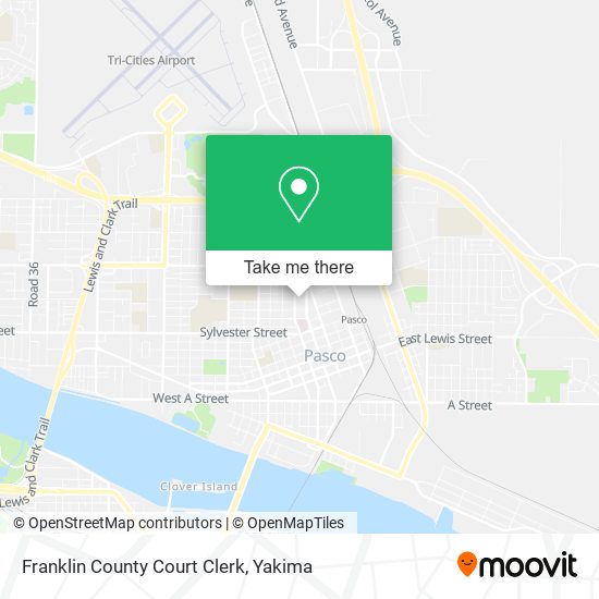 Mapa de Franklin County Court Clerk