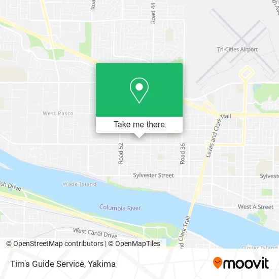 Mapa de Tim's Guide Service