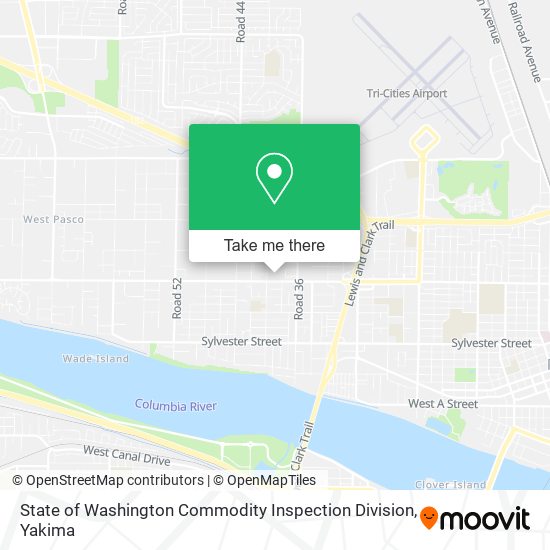Mapa de State of Washington Commodity Inspection Division
