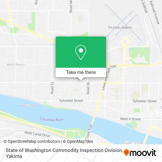 Mapa de State of Washington Commodity Inspection Division