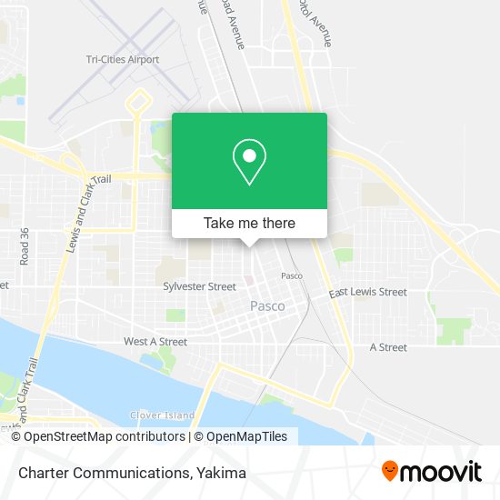 Mapa de Charter Communications