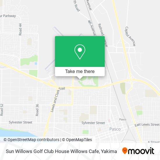 Sun Willows Golf Club House Willows Cafe map