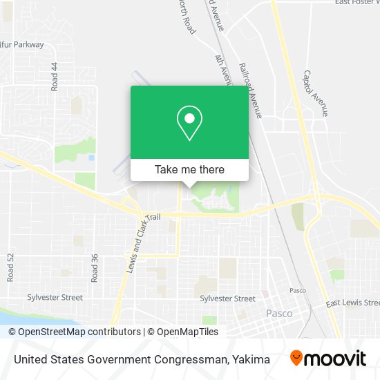 United States Government Congressman map