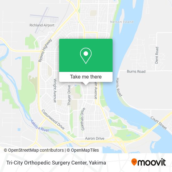 Tri-City Orthopedic Surgery Center map