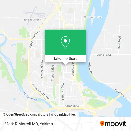 Mark R Merrell MD map