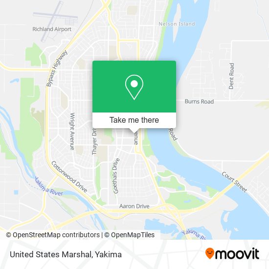 United States Marshal map