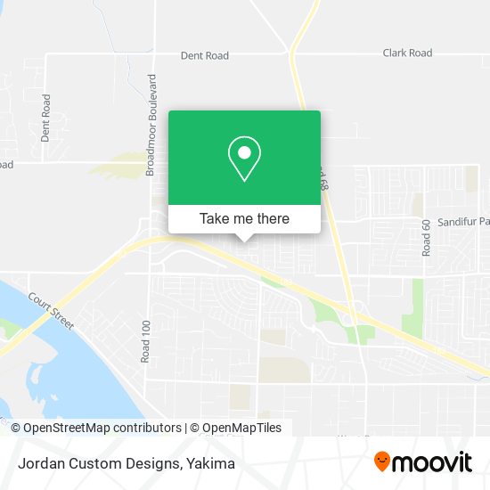 Jordan Custom Designs map