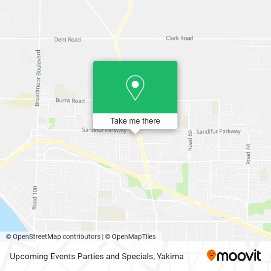 Upcoming Events Parties and Specials map