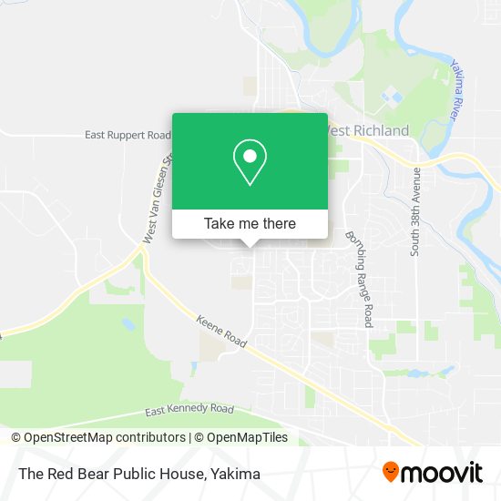 The Red Bear Public House map