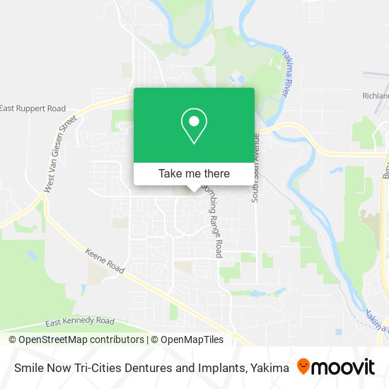 Mapa de Smile Now Tri-Cities Dentures and Implants