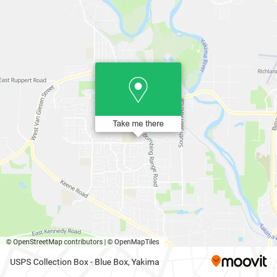 USPS Collection Box - Blue Box map