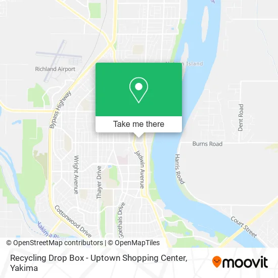 Recycling Drop Box - Uptown Shopping Center map