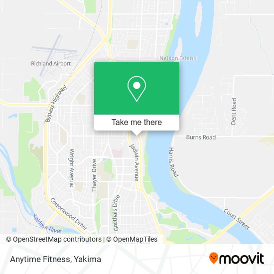 Mapa de Anytime Fitness
