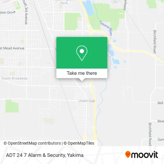 Mapa de ADT 24 7 Alarm & Security