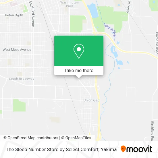 The Sleep Number Store by Select Comfort map