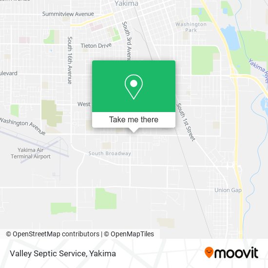 Valley Septic Service map