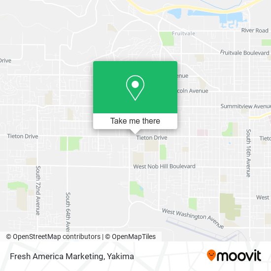 Fresh America Marketing map