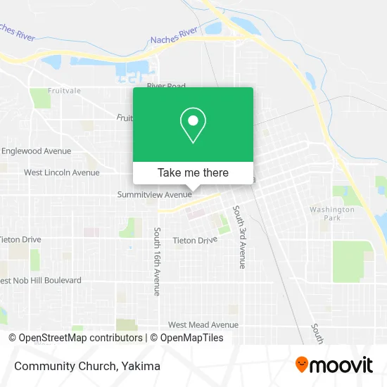 Community Church map