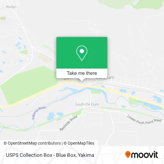 USPS Collection Box - Blue Box map