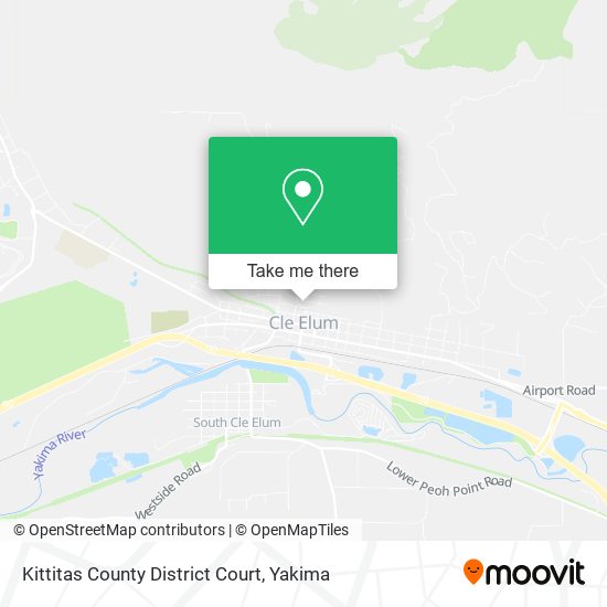 Kittitas County District Court map