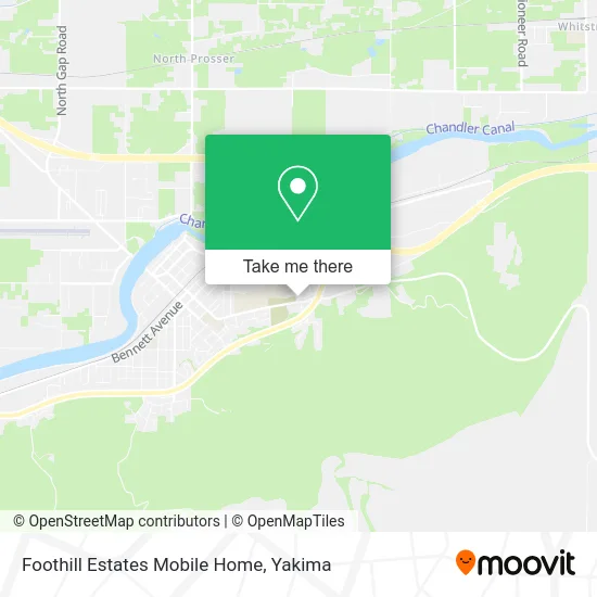 Foothill Estates Mobile Home map