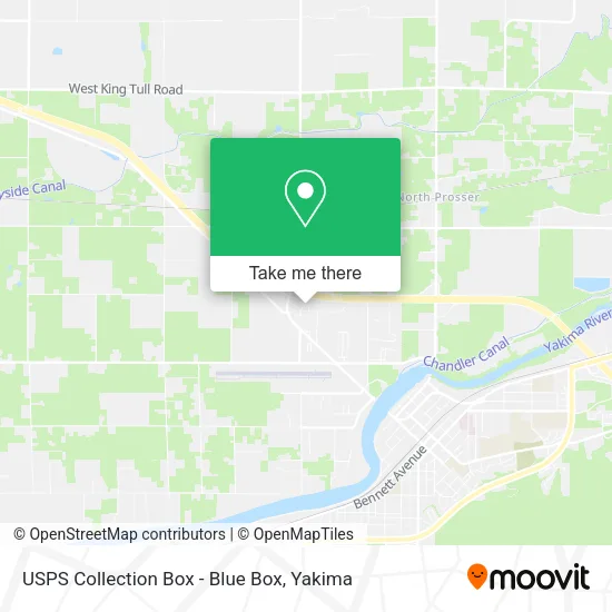 USPS Collection Box - Blue Box map