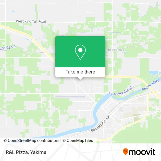 R&L Pizza map