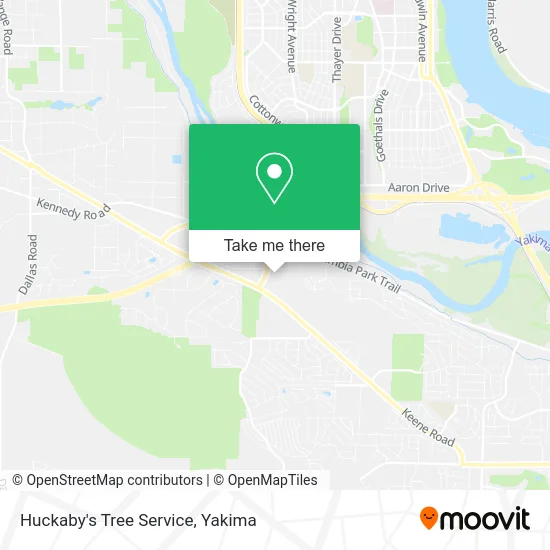 Huckaby's Tree Service map