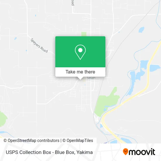 USPS Collection Box - Blue Box map