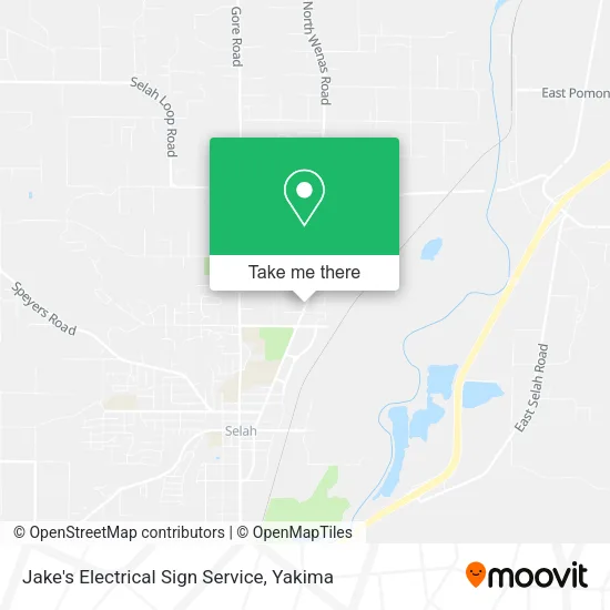 Jake's Electrical Sign Service map