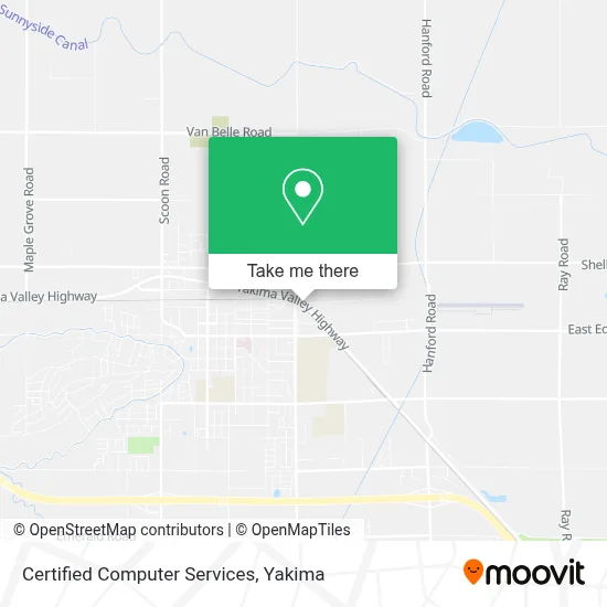 Certified Computer Services map
