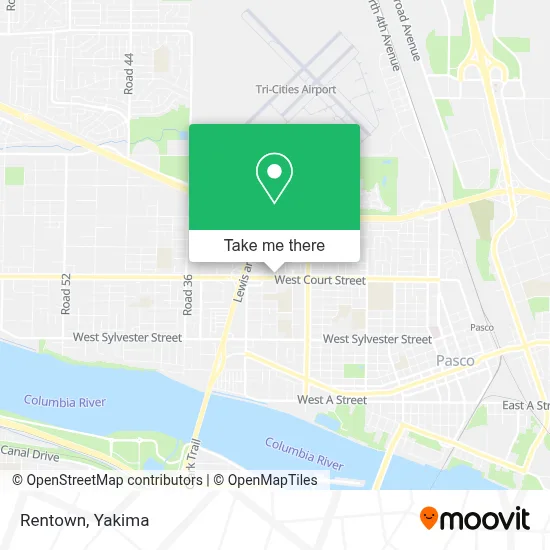 Rentown map