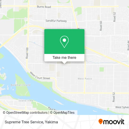 Supreme Tree Service map