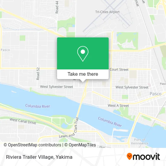 Riviera Trailer Village map